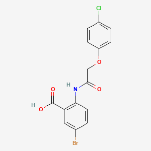 5-Bromo-2-{[(4-chlorophenoxy)acetyl]amino}benzoic acid