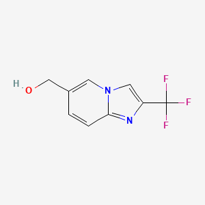 molecular formula C9H7F3N2O B12458541 (2-Trifluoromethylimidazo[1,2-a]pyridin-6-yl)methanol 