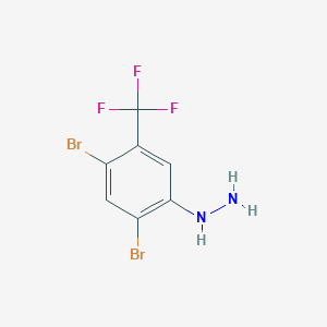 [2,4-Dibromo-5-(trifluoromethyl)phenyl]hydrazine