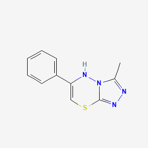 3-methyl-6-phenyl-5H-[1,2,4]triazolo[3,4-b][1,3,4]thiadiazine