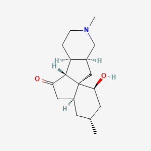 (1S,3S,8S,9R,12S,14R,16S)-16-hydroxy-5,14-dimethyl-5-azatetracyclo[7.7.0.01,12.03,8]hexadecan-10-one