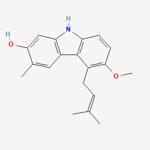 molecular formula C19H21NO2 B1245877 glybomine B 