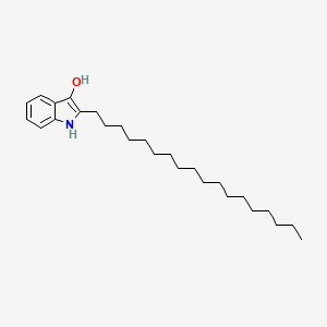 molecular formula C26H43NO B1245892 2-辛基-1H-吲哚-3-醇 