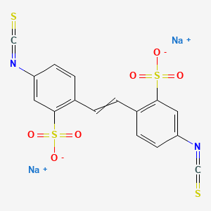 molecular formula C16H8N2Na2O6S4 B12459051 4,4'-Diisothiocyanatostilbene-2,2'-disulfonic acid disodium salt 