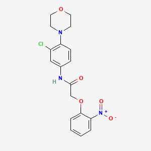 molecular formula C18H18ClN3O5 B12459164 N-[3-chloro-4-(morpholin-4-yl)phenyl]-2-(2-nitrophenoxy)acetamide 