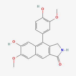 molecular formula C20H17NO5 B1245917 Vitedoamine A 