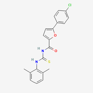 molecular formula C20H17ClN2O2S B12459242 5-(4-chlorophenyl)-N-[(2,6-dimethylphenyl)carbamothioyl]furan-2-carboxamide 