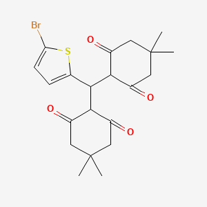 2-[(5-Bromanylthiophen-2-yl)-(4,4-dimethyl-2-oxidanyl-6-oxidanylidene-cyclohexen-1-yl)methyl]-5,5-dimethyl-cyclohexane-1,3-dione