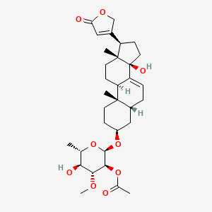 molecular formula C32H46O9 B1245941 7,8-脱氢新脑苷 