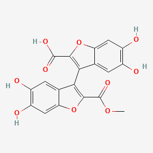 molecular formula C19H12O10 B1245950 京那霉素-28 