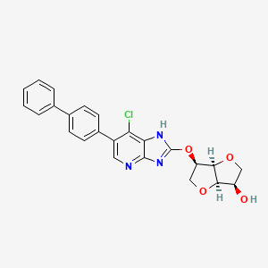 (3R,3aR,6R,6aR)-6-((6-([1,1'-biphenyl]-4-yl)-7-chloro-3H-imidazo[4,5-b]pyridin-2-yl)oxy)hexahydrofuro[3,2-b]furan-3-ol