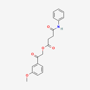 2-(3-Methoxyphenyl)-2-oxoethyl 4-oxo-4-(phenylamino)butanoate