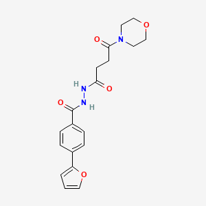 4-(furan-2-yl)-N'-[4-(morpholin-4-yl)-4-oxobutanoyl]benzohydrazide