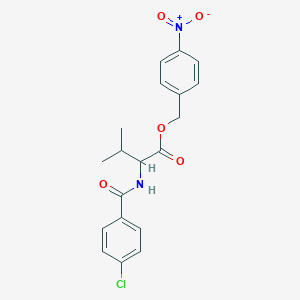 4-nitrobenzyl N-[(4-chlorophenyl)carbonyl]valinate