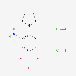 2-Pyrrolidin-1-yl-5-(trifluoromethyl)aniline dihydrochloride