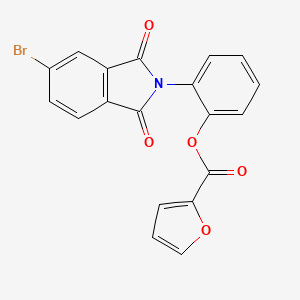 2-(5-bromo-1,3-dioxo-1,3-dihydro-2H-isoindol-2-yl)phenyl furan-2-carboxylate