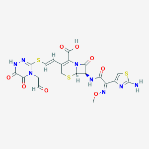 molecular formula C20H18N8O8S3 B124596 头孢替奥仑 CAS No. 77360-52-2