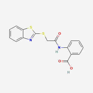 2-{[(1,3-Benzothiazol-2-ylsulfanyl)acetyl]amino}benzoic acid