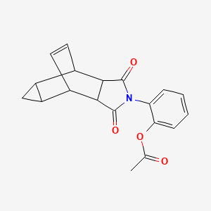 2-(1,3-dioxooctahydro-4,6-ethenocyclopropa[f]isoindol-2(1H)-yl)phenyl acetate