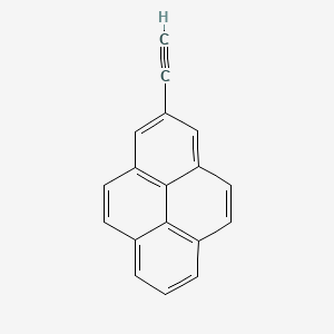 molecular formula C18H10 B1245967 Pyrene, 2-ethynyl- CAS No. 146445-96-7