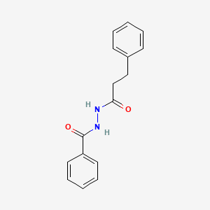 molecular formula C16H16N2O2 B12459711 N'-(3-phenylpropanoyl)benzohydrazide 