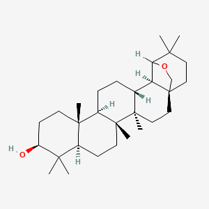 molecular formula C30H50O2 B1245972 19beta,28-Epoxy-18alpha-oleanan-3beta-ol 