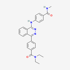 N,N-diethyl-4-(4-{[4-(methylcarbamoyl)phenyl]amino}phthalazin-1-yl)benzamide