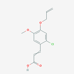 (E)-3-(4-(allyloxy)-2-chloro-5-methoxyphenyl)acrylic acid