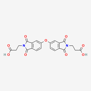 3-{5-[2-(2-Carboxy-ethyl)-1,3-dioxo-2,3-dihydro-1H-isoindol-5-yloxy]-1,3-dioxo-1,3-dihydro-isoindol-2-yl}-propionic acid