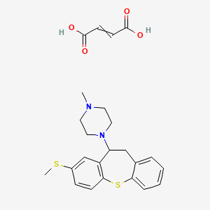 molecular formula C24H28N2O4S2 B12459989 Methiothepine;Metitepine;Ro 8-6837 