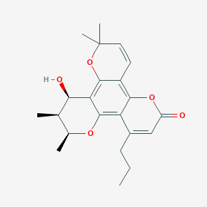 molecular formula C22H26O5 B1246000 Pseudocalanolide C 