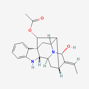 molecular formula C21H24N2O3 B1246003 1,2-Dihydrovomilenine 