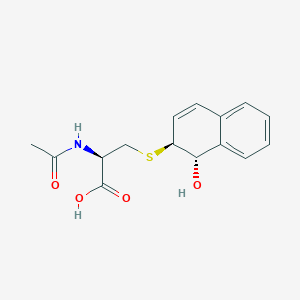 molecular formula C15H17NO4S B1246035 (1S)-羟基-(2S)-N-乙酰-L-半胱氨酰-1,2-二氢萘 