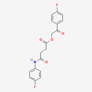 2-(4-Fluorophenyl)-2-oxoethyl 4-[(4-fluorophenyl)amino]-4-oxobutanoate