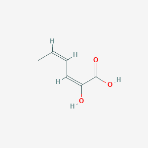 molecular formula C6H8O3 B1246037 2-羟基-顺-己-2,4-二烯酸 