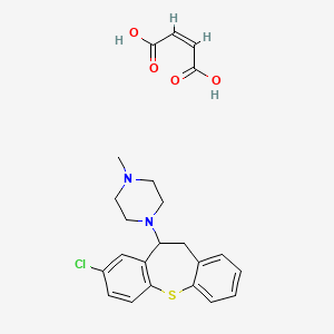 molecular formula C23H25ClN2O4S B1246038 Clorotepine maleate CAS No. 4789-68-8