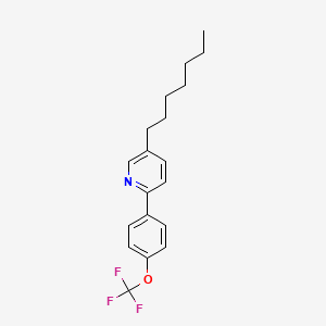 5-Heptyl-2-[4-(trifluoromethoxy)phenyl]pyridine