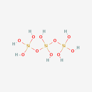 molecular formula H8O10Si3 B1246040 三硅氧烷辛醇 CAS No. 57956-13-5