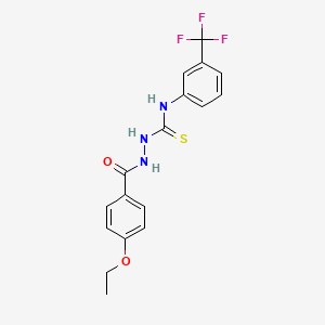 2-[(4-ethoxyphenyl)carbonyl]-N-[3-(trifluoromethyl)phenyl]hydrazinecarbothioamide