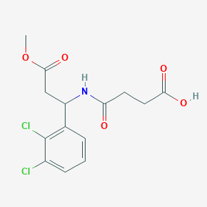 4-{[1-(2,3-Dichlorophenyl)-3-methoxy-3-oxopropyl]amino}-4-oxobutanoic acid