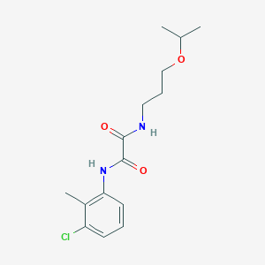 N-(3-chloro-2-methylphenyl)-N'-[3-(propan-2-yloxy)propyl]ethanediamide