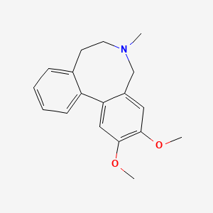 molecular formula C18H21NO2 B1246047 2,3-二甲氧基-6-甲基-5,6,7,8-四氢二苯并[c,e]氮杂环辛 