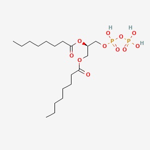 molecular formula C19H38O11P2 B1246055 二辛酸甘油焦磷酸 
