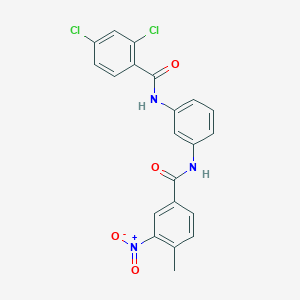 2,4-dichloro-N-(3-{[(4-methyl-3-nitrophenyl)carbonyl]amino}phenyl)benzamide