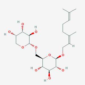 molecular formula C21H36O10 B1246065 Sacranoside B 