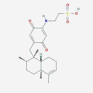 molecular formula C23H33NO5S B1246067 Melemeleone B 
