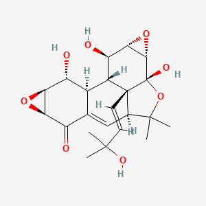 molecular formula C22H28O8 B1246068 Panepophenanthrin 
