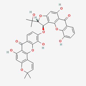 molecular formula C36H28O12 B1246070 Jacarelhyperol B 