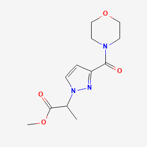 methyl 2-[3-(morpholin-4-ylcarbonyl)-1H-pyrazol-1-yl]propanoate