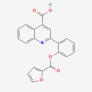 2-{2-[(Furan-2-ylcarbonyl)oxy]phenyl}quinoline-4-carboxylic acid